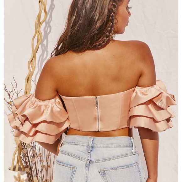 COPY - Oh Polly sweet bliss Bardot crop top - Picture 2 of 4